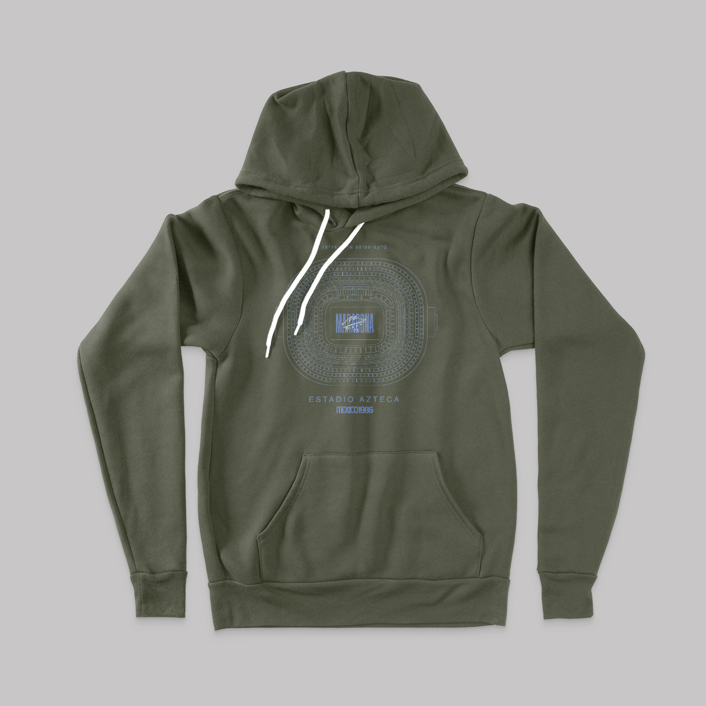 Azteca Stadium Blueprint Hoodie