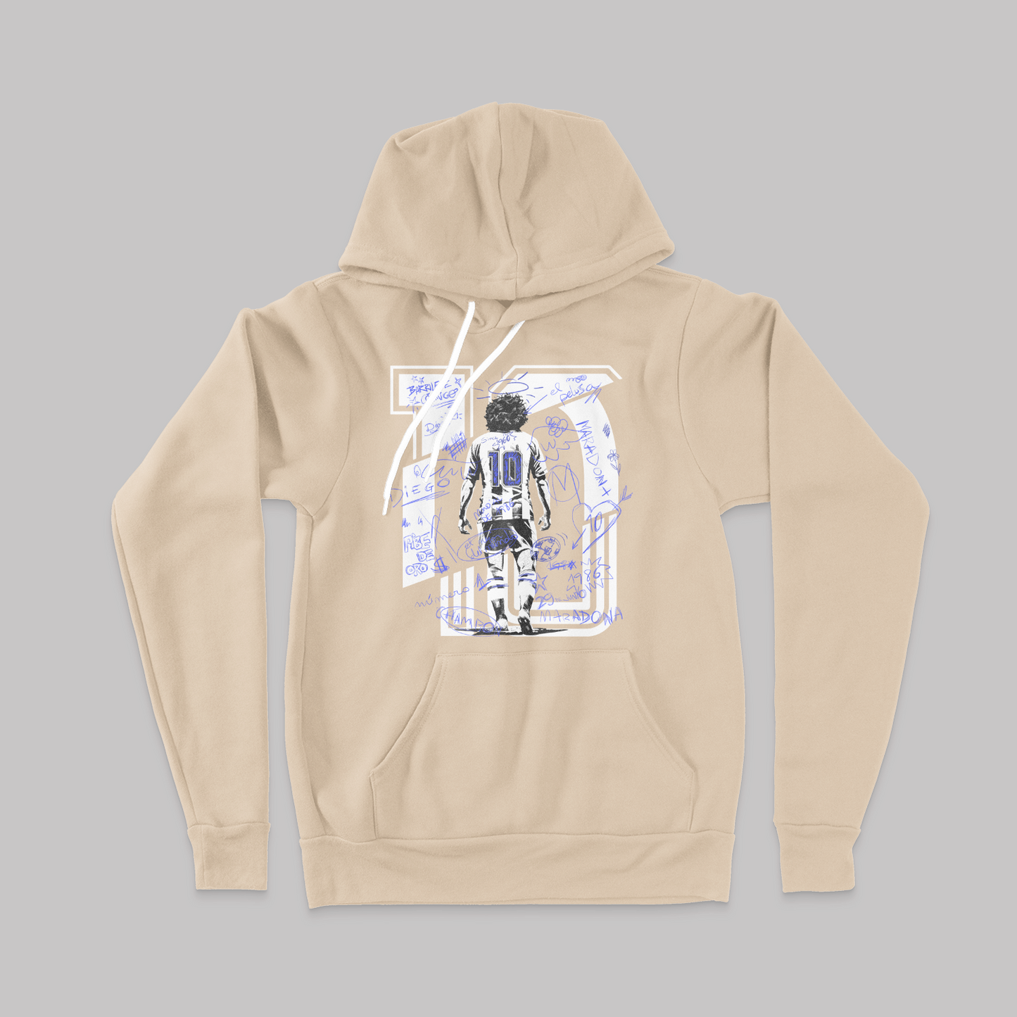 Maradona Signature Sketch Hoodie