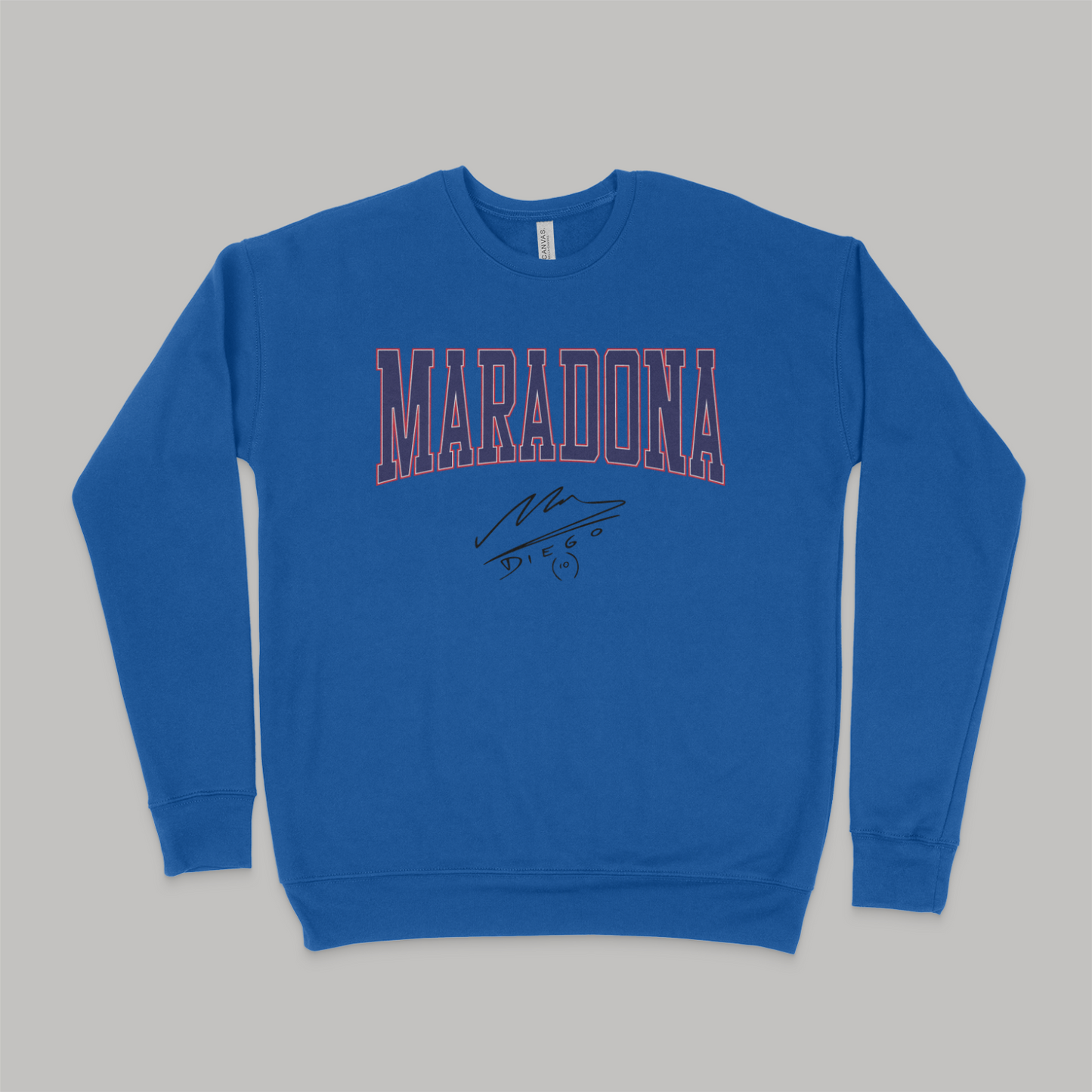 Maradona Classic Arch Pullover Crewneck Sweatshirt