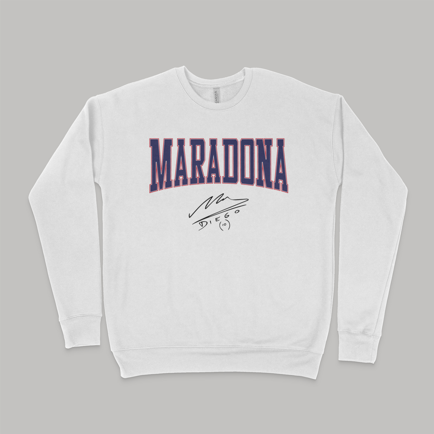 Maradona Classic Arch Pullover Crewneck Sweatshirt