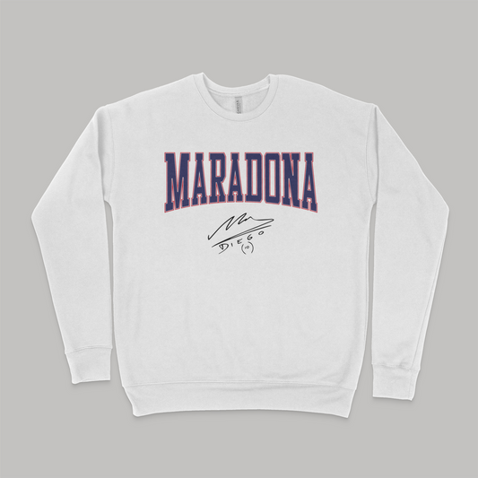 Maradona Classic Arch Pullover Crewneck Sweatshirt