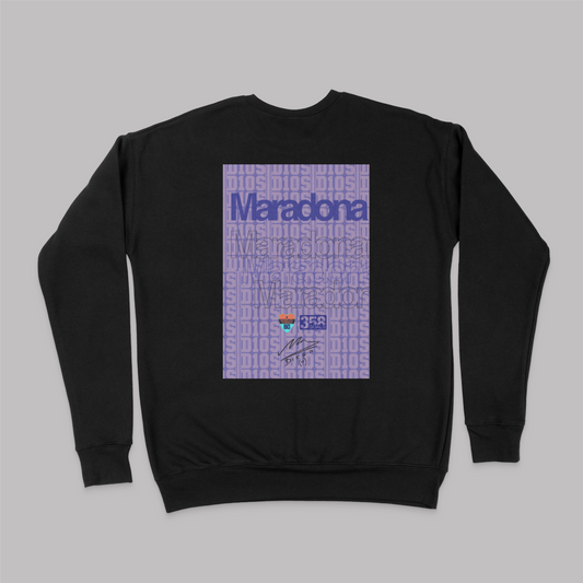 Maradona Iconic Legend Pullover Crewneck Sweatshirt