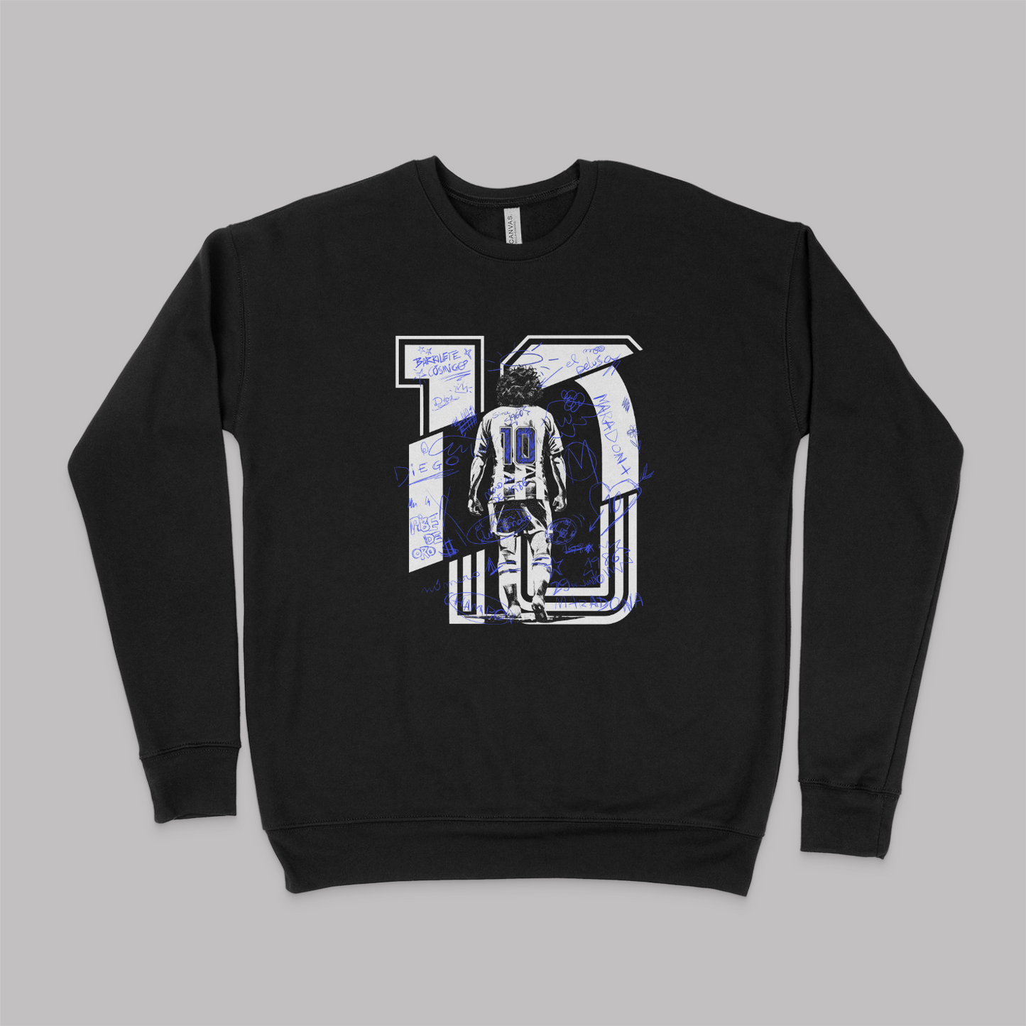 Maradona Signature Sketch Pullover Crewneck Sweatshirt