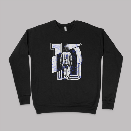 Maradona Signature Sketch Pullover Crewneck Sweatshirt